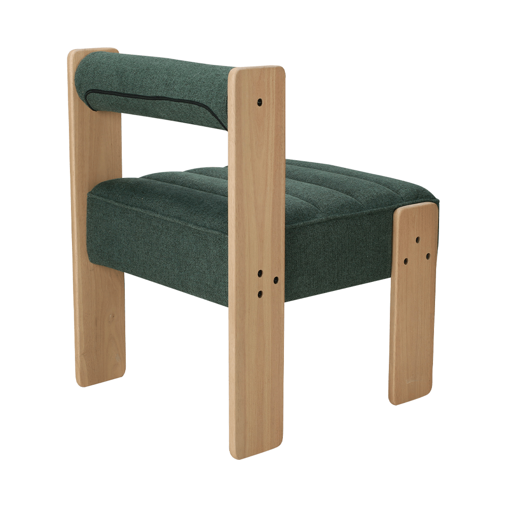 كرسي الطعام المطاطي من خشب المطاط