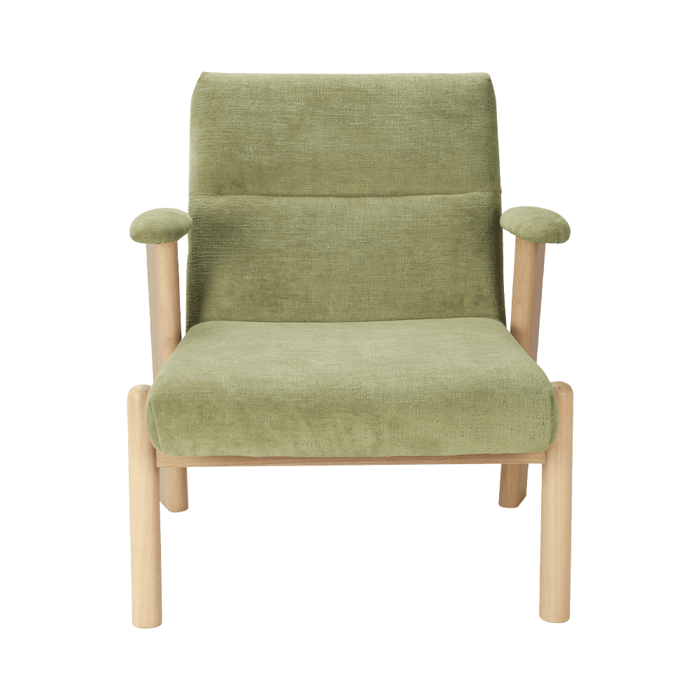 كرسي ترفيهي الإطار الخشبي