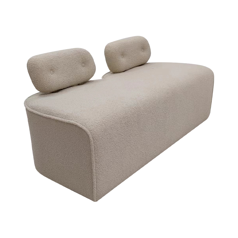 أريكة إسفنجة مزدوجة الأريكة Loveseat مع مسند الظهر